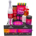 Hallingers Genuss Manufaktur Feinkost Geburtstagsgeschenk-Set - XXL-Geschenkkorb "Happy birthday ..." großer Geburtstagsgruß Sekt, Pralinen, Nougat, Müsli Duftkerze & viel mehr, Geschenke für Frauen
