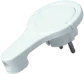 EL WS EF WS - Schutzkontaktstecker Typ F - CEE 7/4, weiß