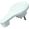 Kopp - Schutzkontakt- Winkelstecker, für Kabel bis 3×1,5mm², arktisweiß- 1720020