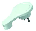 Kopp Winkel-Stecker Schuko weiß extra flach 8 mm breit – robust, platzsparend,