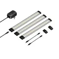 parlat LED Unterbau-Leuchte SIRIS, flach, je 30cm, je 368lm, warm-weiß, 3er Set