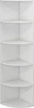 Eckregal Vicco Fabienne Weiß 40 x 180 cm mit 5 Fächern, Model 40275