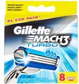 GILLETTE MACH3 TURBO (XL Eco-Pack)  RASIERKLINGEN 8 STÜCK NEU