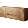 Sideboard INOSIGN "PARIS", braun (eichefarbe wotan, eichefarbe wotan), B:150cm H:68cm T:39cm, Sideboards, Moderne 150cm breite grifflose Kommode, vielseitig einsetzbar