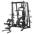 MAXXUS Multipresse 8.1 - mit Hantelbank, Langhantelstange, Butterfly, Klimmzug, Dip-Station, Kabelzug, Latzug, Ruderzug, Beincurl, Boxsackaufhängung - Kraftstation, Power Rack, Cage, Smith Machine