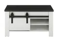 Furn.Design Couchtisch Stove (Wohnzimmertisch in weiß Pinie, 93 x 60 cm), mit Schiebetür