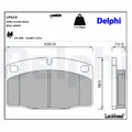 DELPHI Bremsbelagsatz Scheibenbremse LP415 für ASTRA OMEGA ASCONA TR T85 CC OPEL