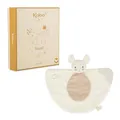 Kaloo – Beißring Maus – Babyspielzeug aus Mikrovelours und weichem Silikon – Lindert Zahnfleischbeschwerden – Recycelte Materialien – Geburtsgeschenk – Waschbar – Ab 6 Monaten – K208002