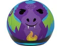 Amazon Echo Dot Kids (5.Gen) Drachen Eulen Weiß Blau Design Smarter Alexa