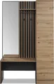 finori Medan 42B Kompaktgarderobe, Nachbildung Artisan Oak / anthrazit Maß: B x H x T ca. 122 x 190 x 37 cm