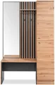finori Kompaktgarderobe Garderobe Medan Artisan Oak anthrazit 122 x 190 x 37 cm