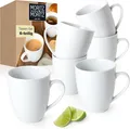 BASIC Kaffeetassen Set 6teilig  ca. 300ml aus hochwertigem Porzellan in klass...