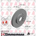 2x ZIMMERMANN Bremsscheibe 600.3221.20