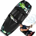 SereneLife Kneeboard Wassersport –Wakeboard mit Schlaufe, Surfbrett-mit Verstellbarem Gurt, Sommeraktivitäten für Sportbegeisterte, Sommer Wassersport