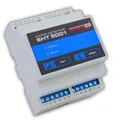 Schabus Wassermelder DIN-Schiene SHT 5001, Professioneller Wasseralarm mit 2 Meldelinien, 12-24V DC, Made in Germany