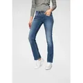 Pepe Jeans Straight-Jeans GEN in Baumwoll-Qualtät mit geradem Bein und Doppel-Knopf-Bund blau 28