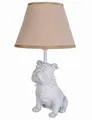 Bulldoggen Lampe Tischleuchte – Hunde Figur Landhausstil