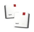 FRITZ! Mesh Set 20003112 Mesh-WLAN-System Dual-Band (2,4 GHz/5 GHz) Wi-Fi 6 (802.11ax) Rot, Weiß Int
