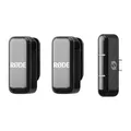 RØDE Wireless Micro - Kompaktes drahtloses Mikrofon, Zwei Mikrofone mit Ladehülle für die Erstellung von Inhalten auf dem Smartphone - USB-C, Schwarz
