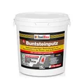 Isolbau - Buntsteinputz für Außen und Innen (Weiß, Sand/Gelb) 25 kg - BP60 Mosaikputz Dekorationsputz Frostsicher, Wasserfest, Stoßfest