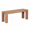 Wohnling Esszimmer Sitzbank Mumbai Massiv-Holz Akazie 120 x 45 x 35 cm Holz-Bank Natur-Produkt Küchenbank im Landhaus-Stil