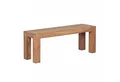 Wohnling Essbank Akazie Massivholz Esszimmer Sitzbank MUMBAI Bank 120 x 35 cm Esszimmer (Akazie Massivholz 120x45x35 cm Esszimmerbank), Küchenbank Esszimmer ohne Lehne, Landhausstil