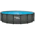 Ambia Garden Pool, Grau, Kunststoff, 132 cm, Freizeit, Pools und Wasserspaß, Pools, Aufstellpools