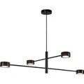 Nordlux Led-Hängeleuchte Clyde, Schwarz, Metall, F, 89.6x8.5 cm, 3 Helligkeitsstufen, 3-fach schaltbar, Lampen & Leuchten, Innenbeleuchtung, Leuchten nach Räumen, Esstischlampen