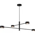 Nordlux Clyde LED Pendelleuchte 2010803003 Schwarz Dimmbar 4-flammig  20W