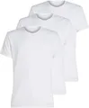 Calvin Klein Herren 3er Pack T-Shirts Kurzarm Crew Neck Basic, Weiß (White, White, White), S