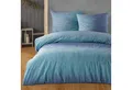 Buymax Bettwäsche Debora, Renforce: 100% Baumwolle, 3 teilig, Bettwäsche-Set, 200x200 cm, mit Reißverschluss, Blau
