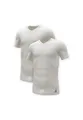 Adidas Herren kurzarm Unterhemd (2er Pack) V- Ausschnitt T- Shirt (Gr. S - 3XL) , Weiß, M