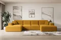 ALTDECOR Ecksofa in U-Form Corner Sofa Bett Eckcouch Couch L-Form Wohnlandschaft Cauchsofa Sierra-U - 349x169x80 cm Senfgelb