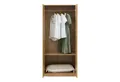 en.casa Kleiderschrank »Eiselfing« 2 Türen, 1 Stange, 1 Fach 176x80x52 cm Eiche