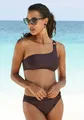 s.Oliver Bustier-Bikini-Top "Rome", mit One-Shoulder-Form, Gr. 34 - Cup A/B, braun Cup A/B