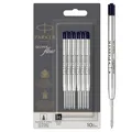 Parker Kugelschreiberminen | mittlere Spitze | schwarze QUINKflow Tinte | 10 Ersatzminen für Kugelschreiber