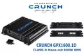 Crunch GPX1600.1D Digital Mono Verstärker 1600 Watt mit Bass Fernbedienung