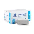 Fripa Handtuchpapier Plus natur 1-lagig im Karton Handtücher naturell 100 % Recycling, C-Falz, 1-lagig