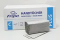 Fripa Plus Handtücher Papierhandtücher 25x50 cm 1-lagig 2400 Stück Natur Grau