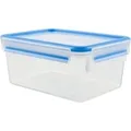 CLIP & CLOSE Frischhaltedose transparent/blau, 2,3Liter, Großformat