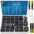 O-Ring Sortiment 1540tlg Gummi Dichtungen Set Wasserhahn Hochdruck Gas