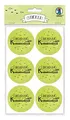 Ursus 59510012F - Sticker Einladung zu meiner Kommunion, apfelgrün, 24 Stück, selbstklebend, Durchmesser ca. 4,8 cm, ideal für Scrapbookung, Kartengestaltung und zur Dekoration