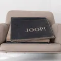 JOOP! Wohndecke Uni-Doubleface Anthrazit - Karamell 150 x 200 cm