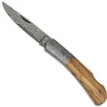 Haller Damast-Taschenmesser Olivenholzgriff (68,98€/1Stk)