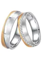 Trauring "Schmuck Geschenk Edelstahl Trauring Ehering Partnerring LIEBE", wahlweise mit oder ohne Zirkonia edelstahlfarben-roségoldfarben ohne Zirkonia 66 - ohne Zirkonia
