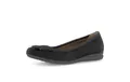 Gabor Damen Klassische Ballerinas, Frauen Flats,Moderate Mehrweite (G),Ballerinen,Halbschuhe,Sommerschuhe,Slipper,flach,schwarz,38 EU / 5 UK