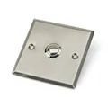 Klingelplatte Edelstahl Klingeltaster 86xx86  Gebürstet komplett mit Taster
