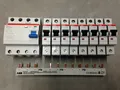 ABB FI F204A-40/0,03 + 8x ABB LS-Schalter S201-B16 + 1x PS3/12FI Sammelschiene