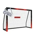 HUDORA Fußballtor Pro Tect 180 Advanced – Outdoor Fußballtor mit Netz und wetterfester Ummantelung für Kinder/Erwachsene – Einfacher Aufbau im Garten – Torwand mit Reiß- und Klettverschlüssen – Black