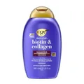 OGX Biotin & Collagen Shampoo (385 ml), kräftigendes Haarshampoo für feines & dünnes Haar, mit Vitamin B7 Biotin & Kollagen, ohne Sulfate